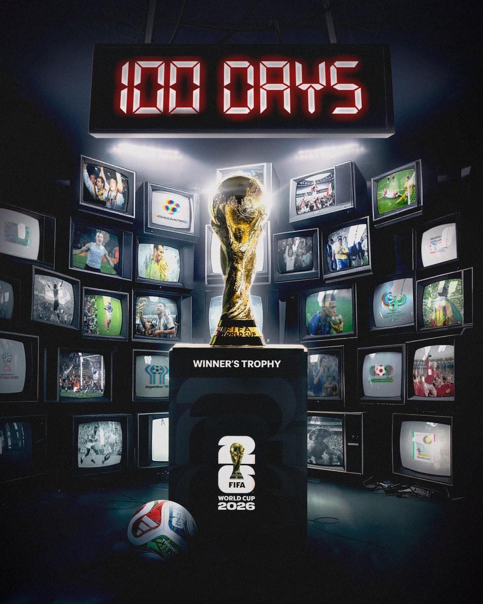 kaiyun中心-元素满满，FIFA发布世界杯倒计时百天海报，出现诸多夺冠名场面